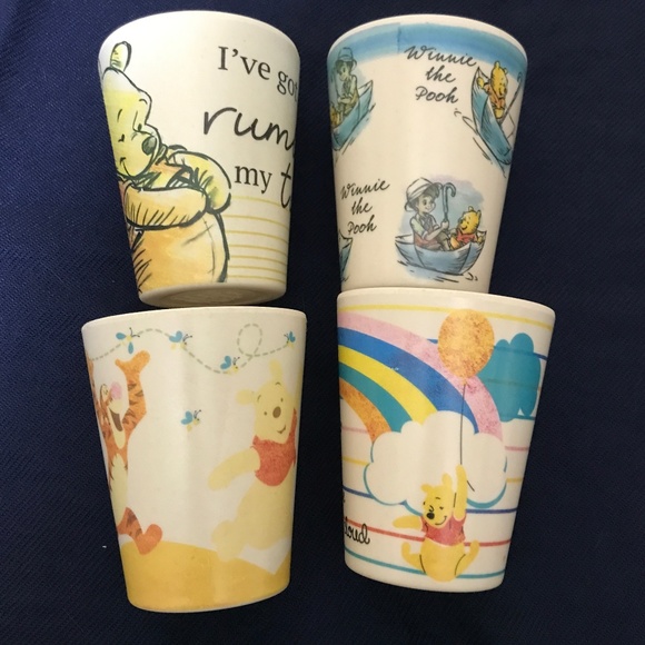 Disney Other - DISNEY'S 🐻 WINNIE THE POOH & FRIENDS ECO WARE BAMBOO DRINK CUPS, SET OF FOUR